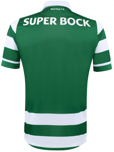 Sporting Lisbon 2015-16 Home Soccer Jersey - Click Image to Close